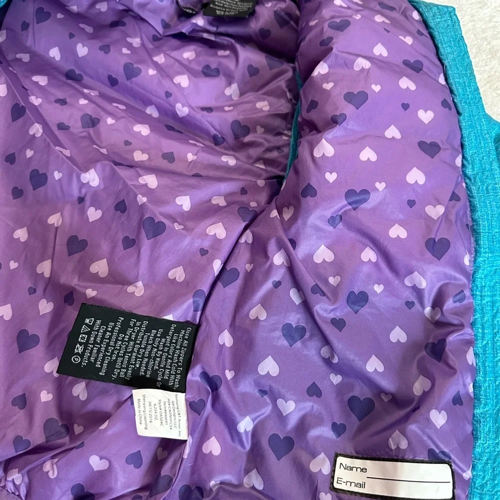 Snozu Girls Puffer Lined Hoodie Jacket Size 2T